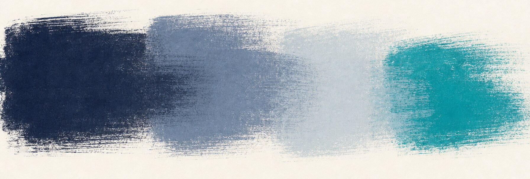 Four soft overlapping colour fields painted as loose brush blocks, in the manner of an abstract colour-field painting.
