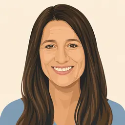 Illustrated portrait of Becky Rowledge