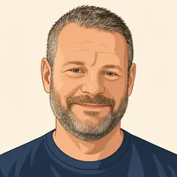 Illustrated portrait of Daniel Grimes